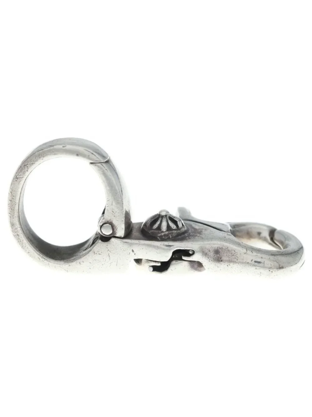 Chrome Hearts Quick Clip Cross Ball Silver Necklace